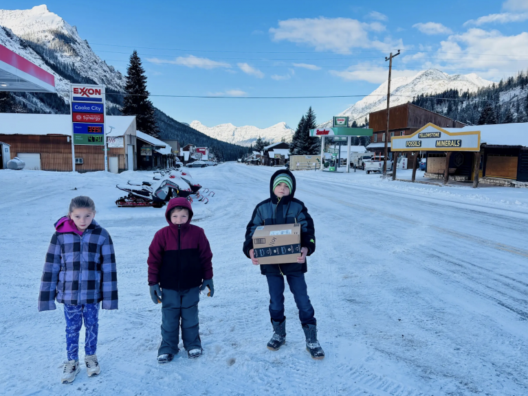 Picking up the unit.